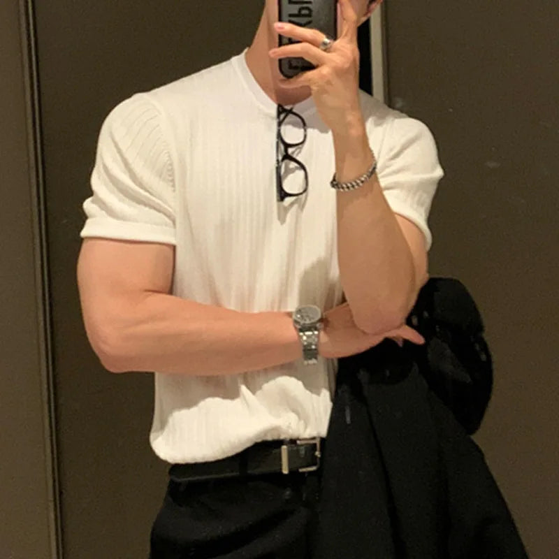 Camisa de malha luxuosa